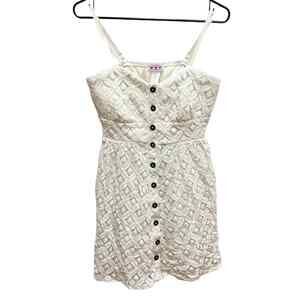 Three Pink Hearts cream lace spaghetti strap dress Juniors XL
